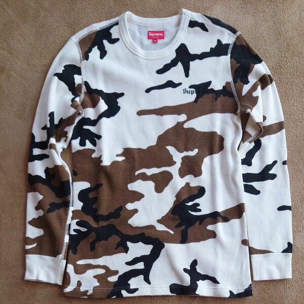 Supreme 16AW Camo Waffle Thermal カモ ワッフル サーマル 迷彩 ロンT