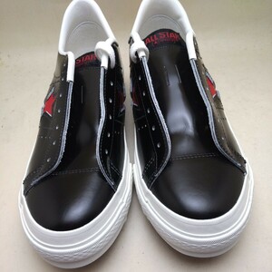  made in Japan Converse one Star J black / red black red 26.5cm 8 -inch sneakers new goods original leather scratch equipped 