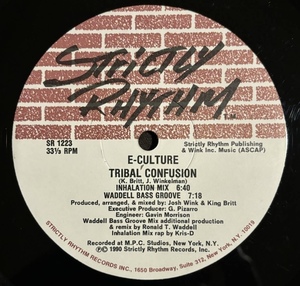 E-Culture(Josh Wink & King Britt) - Tribal Confusion / Unification 90sディープ・ハウス　Strictly Rhythm