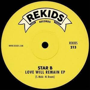 Ricardo Villalobos Play！　Star B - Love Will Remain EP ハウス・テクノ　I've Got Joy