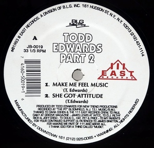 DJ Garth Play！　Todd Edwards - Part 2 90s ハウス　Ain't Got No Party (Free Vibe Mix)