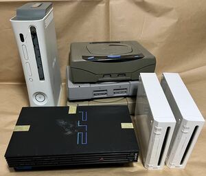 任天堂 Wii SONY PlayStation ゲーム機 X-BOX 360 プレイステーション2 セガサターン まとめて セット