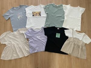 [ short sleeves tops 140 size together 8 point set ] girl short sleeves T-shirt set sale Kids child clothes a pre GU school put on etc. 