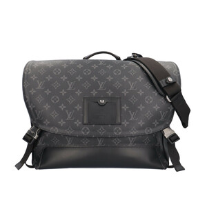 ルイヴィトン メッセンジャーヴォワヤージュPM モノグラムエクリプス ショルダーバッグ M40511 ブラック メンズ LOUIS VUITTON 中古 美品