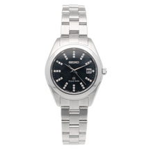 セイコー ブラックシェル 腕時計 時計 ステンレススチール 4J52-0AB0 STGF071 クオーツ レディース 1年保証 SEIKO 中古_画像8