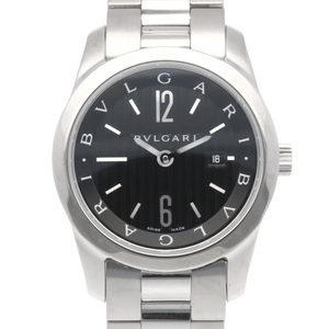  BVLGARY Solotempo наручные часы часы нержавеющая сталь ST30S кварц женский 1 год гарантия BVLGARI б/у прекрасный товар 