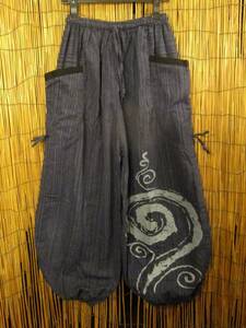 [SALE]⑫ new goods * man and woman use * cotton material *. to coil print * cargo type * easy Silhouette * Aladdin pants 