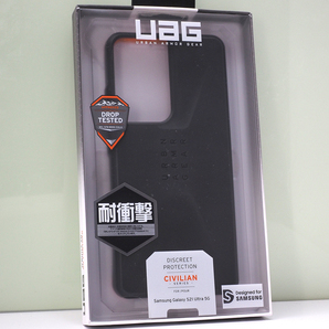 ギャラクシー Galaxy S21 Ultra 5G docomo SC-52B 用 URBAN ARMOR GEAR (UAG) 米軍MIL規格クリア 耐衝撃ケース CIVILIAN ブラック 未開封