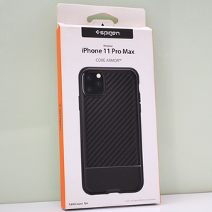 Apple iPhone 11 Pro Max (6.5インチ) 用 Spigen シュピゲン 耐衝撃ケース 米軍MIL規格クリア CORE ARMOR ブラック Matte Black 未開封品