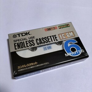 【未開封1本】カセットテープ★TDK★EC-6M★ENDLESS CASSETTE★ノーマルポジションカセットテープ★エンドレスカセット★①