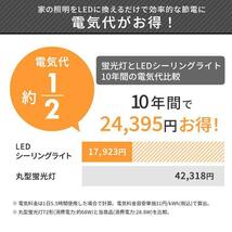 シーリングライト led アイリスオーヤマ 5年保証 おしゃれ 6畳 調光 照明器具 天井照明 洋室 LEDシーリングライト 節電 省エネ 電 YT259_画像3