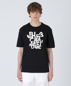 ■■202404即決■ ブラックレーベルクレストブリッジ 新品ブラック チェックコンビロゴグラフィックTシャツ / 半袖Tシャツ 4L