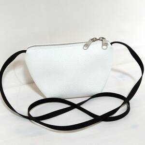  Herve Chapelier boat shape shoulder pouch ryuks white GP series beautiful goods! shoulder bag 