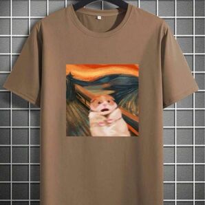 半袖Tシャツ　ムンクの叫び　ハムスター