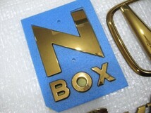 ★希少 Nボックス NBOX N-BOX カスタム Hマーク ロゴ ホンダ 型式不明 ゴールドエンブレム 3点 旧車 中古_画像3