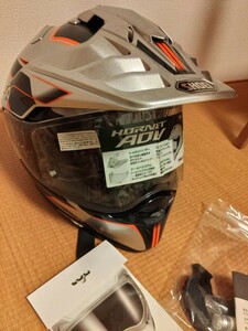 SHOEI ショウエイ HORNET ADV NAVIGATE ナビゲート TC-8 オレンジ/シルバー　Lサイズ2017年　