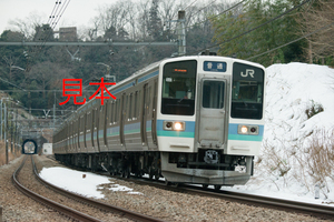 鉄道写真データ（JPEG）、00949646、211系（N608編成）、JR中央本線、高尾〜相模湖、2018.02.01、（7360×4912）