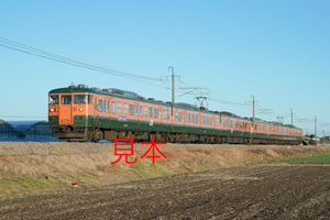 鉄道写真データ（JPEG）、00960796、115系（ありがとう115系サイドシール貼り付け）、JR両毛線、伊勢崎〜駒形、2018.03.01、（7360×4912）