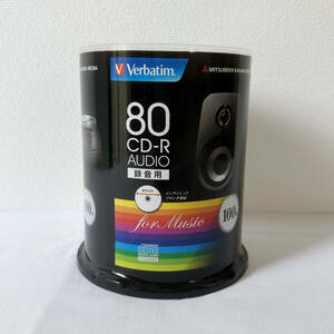 [ new goods unused ]Verbatim bar Bay tam music for recording for CD-R 80 minute 100 sheets white printer bru48 speed 