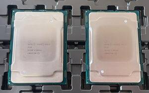 2個セット 同一ロット Intel Xeon Gold 5118 SR3GF 12Core 2.3GHz 16.5MB 105W CPU