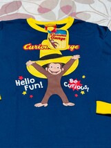 ◆新品タグ付き◆キュリアスジョージ　長袖パジャマ　１２０cm◆Curious George　ルームウエア 上下セット_画像2