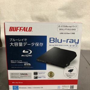 新品未開封 BUFFALO BRXL-PTV6U3-BKB ポータブル/外付けブルーレイドライブ/BDXL/USB3.2 の画像1