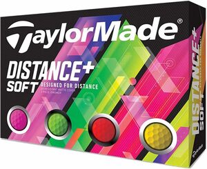 テーラーメイド(TAYLOR MADE) ゴルフボール DISTANCE DISTANCE+SOFT 12P メンズ M71747