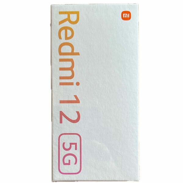 新品未開封　Redmi 12 5G 6.8インチ メモリー4GB ストレージ128GB ミッドナイトブラック