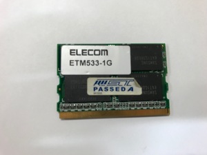 * used operation goods *ELECOM DDR2 533 PC2-4200 172Pin MicroDIMM ETM533 1G * free shipping * the first period guarantee 