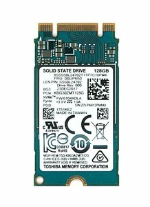  free shipping *SOLID STATE DRIVE M.2 SSD 2242 NVMe Toshiba KBG30ZMT128G 128GB[ used operation goods ]