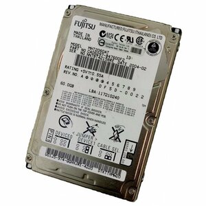 動作品★FUJITSU 2.5インチ 60GB MHT2060AT IDE/ATA100 内臓ハードディスク 送料無料