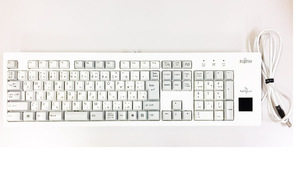 中古美品★FUJITSU LIMITED USB接続 KUV1161 キーボード 手のひら静脈センサー内蔵キーボード ★送料無料