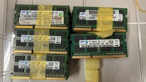 動作品★ノートPC用メモリ　SAMSUNG DDR3 1600 PC3-12800S 4GB 50枚組 増設メモリ★送料無料★１か月保証