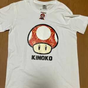 新品未使用 スーパーマリオ 白 Tシャツ キノコ