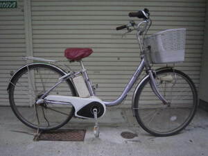  б/у 3 ступени переключение скоростей Panasonic производства велосипед с электроприводом BE-EPE63P 26 дюймовый работа OK