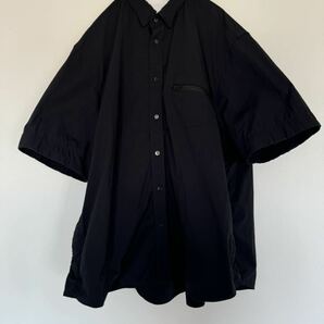 sacai Taslan Nylon Shirt BLACKサイズ3 半袖シャツの画像1
