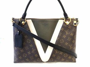 ヴィトン 2WAY ショルダーバッグ ■ M44798 Vトート モノグラム バイカラー レザー トートバッグ Louis Vuitton □6E マム1000