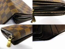 ヴィトン 財布 ■ N61736 CA0110 ダミエ トレゾール ウォレット メンズ レディース Louis Vuitton □6E ママ100_画像4