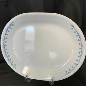 Corelle コーレル CORNING コーニング 大皿 プレート 5枚 まとめ オーバル 洋食器 ホワイト 花柄 アメリカ ヴィンテージ 食器 の画像7