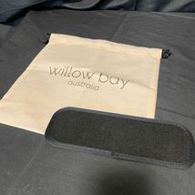 Willow bay ウィローベイ 2way ミニ ハンドバッグ ショルダーバッグ ブラック ストラップ取り外し 保存袋付き ネオプレン_画像8