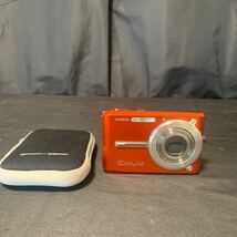 CASIO EXILIM EX-S600 オレンジ コンパクトデジタルカメラ バッテリー1個 SDカード 付き 動作確認済み カシオ エクシリム デジカメ _画像1