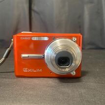 CASIO EXILIM EX-S600 オレンジ コンパクトデジタルカメラ バッテリー1個 SDカード 付き 動作確認済み カシオ エクシリム デジカメ _画像2