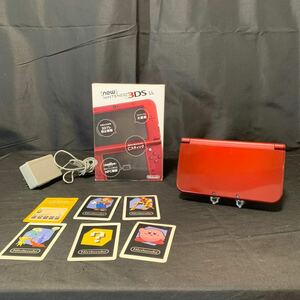 Nintendo Newニンテンドー3DSLL 本体 RED-001 メタリックレッド 充電器 箱 付き 任天堂 3DS LL 動作確認済み 1