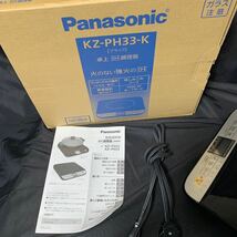 1度のみ使用 Panasonic パナソニック 卓上 IH調理器 KZ-PH33-K ブラック 通電確認済み 2020年製 箱 説明書 付き IHクッキングヒーター _画像8