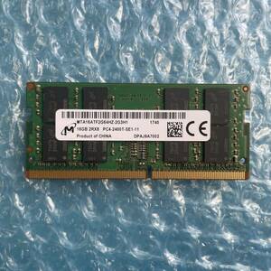 Micron 16GB×1 sheets total 16GB DDR4 PC4-2400T-SE1-11 used Note PC for memory [NM-325]