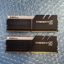 G.SKILL TRIDENTZ RGB 8GB×2枚 計16GB DDR4-2666 1.20V 中古 デスクトップ メモリ【DM-828】_画像1