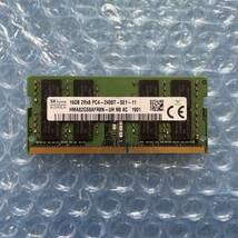 SKhynix 16GB×1枚 計16GB DDR4 PC4-2400T-SE1-11 中古 ノートPC用 メモリ【NM-350】_画像1