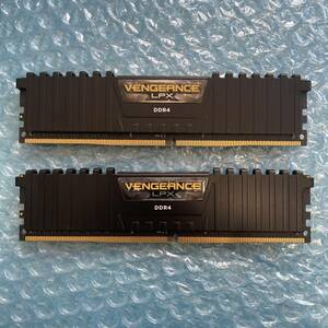 CORSAIR VENGEANCE LPX 16GB×2枚 計32GB DDR4 3200MHz 1.35V 中古 デスクトップ メモリ【DM-829】