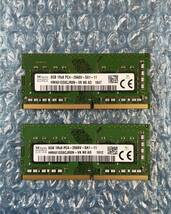SKhynix 8GB×2枚 計16GB DDR4 PC4-2666V-SA1-11 中古 ノートPC用 メモリ 【NM-316】_画像1
