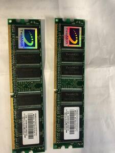 PC3200 512MB DDR-DIMM　JEDEC 　TwinMOS ２枚一組